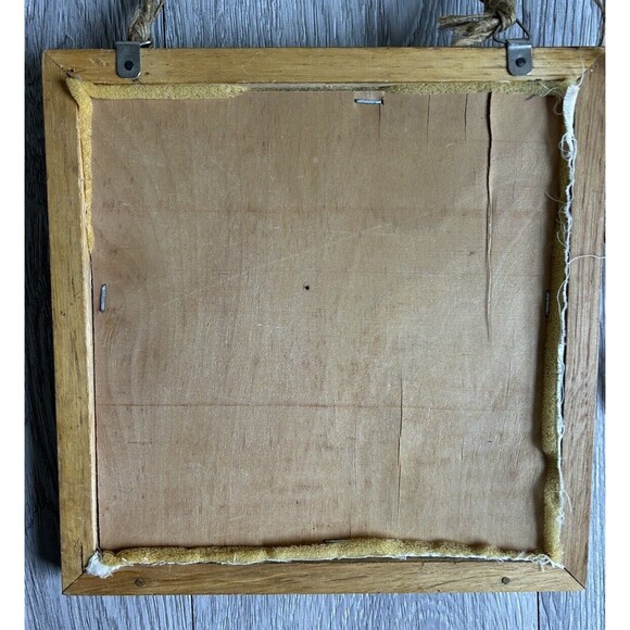 Country Cottagecore Santa Claus Christmas Wall Art Folk Art Decor Fabric Buttons - Picture 6 of 8